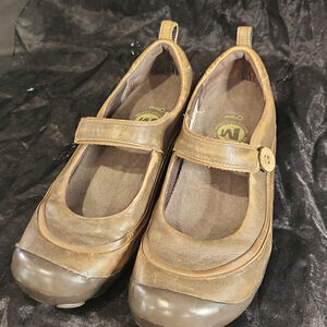 Merrell Plaza Emme Distressed Leather Mary Jane Shoes Size 7